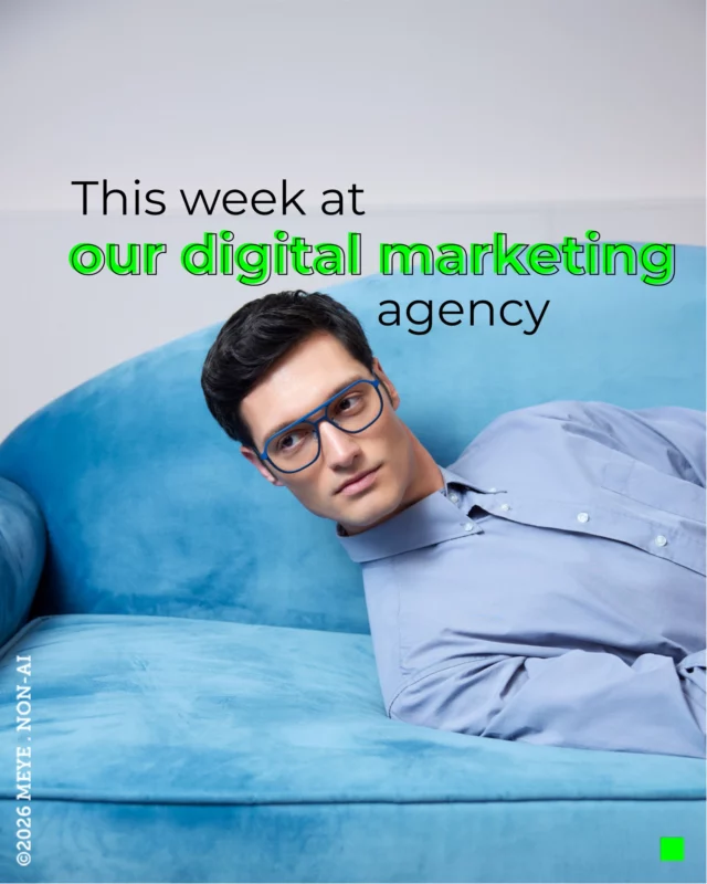 This week at #MEYEMarketing... 👀💙
Summer is officially back, glasses are arriving for our photoshoot which has given us the chance to clean the office up a bit and redecorate to match the new season. 🏖

Stay tuned for next week as we prepare for our upcoming #FW26 photoshoot. Until then, happy Thursday to you all and we hope you are enjoying the summer sun as much as we are. 😎💫

Creative Director: Philippe Verbruggen
Photography: @andreabielsa
Styling: @angel_cabezuelo
Makeup: @lucifrede
Model: @augustoc_x 
Frames: @blackfineyewear 
MEYE TEAM

📸 Content made by MEYE

#MEYE #MEYEMarketing #DigitalMarketingAgency #AWeekInTheLife #ComeWorkWithUs #Barcelona #OfficeLife #Photoshoot #Eyewear #OpticiansLife #GetReadyWithUs